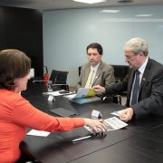 Reunião Marcio Lacerda com a presidente da Caixa Econômica Federal, Mirian Belchior